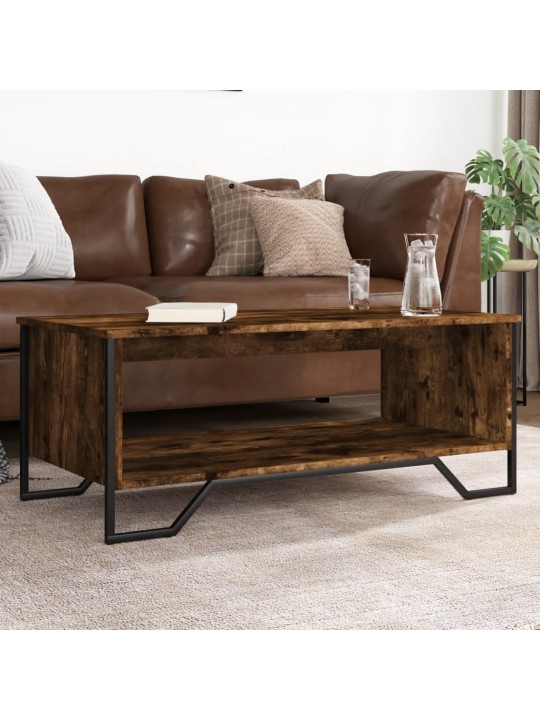 Konferenční stolek kouřový dub 100x51x40 cm kompozitní dřevo