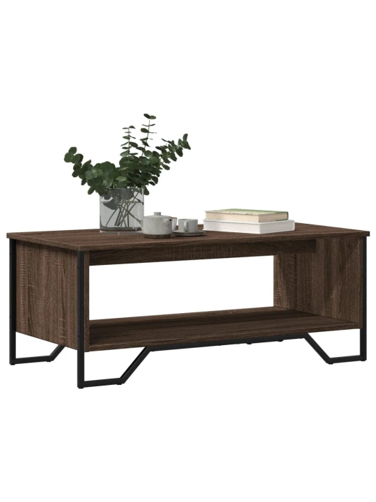 Konferenční stolek hnědý dub 100 x 51 x 40 cm kompozitní dřevo