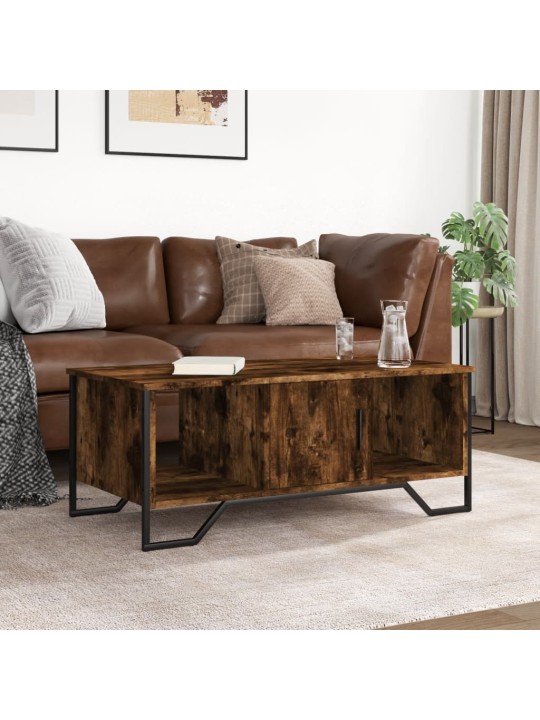 Konferenční stolek kouřový dub 100x51x40 cm kompozitní dřevo