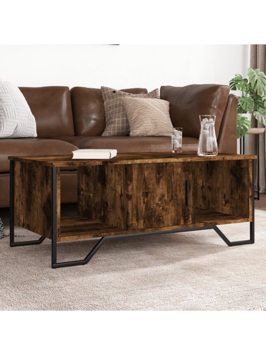 Konferenční stolek kouřový dub 100x51x40 cm kompozitní dřevo