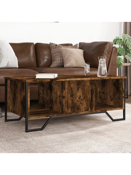 Konferenční stolek kouřový dub 100x51x40 cm kompozitní dřevo