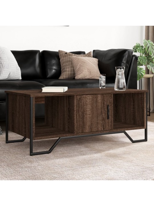Konferenční stolek hnědý dub 100 x 51 x 40 cm kompozitní dřevo
