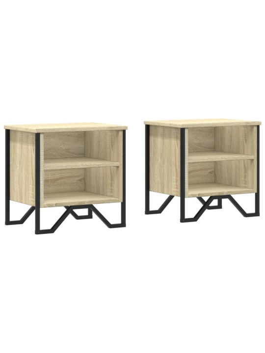 Noční stolky dub sonoma 2 ks 40 x 30 x 40 cm kompozitní dřevo