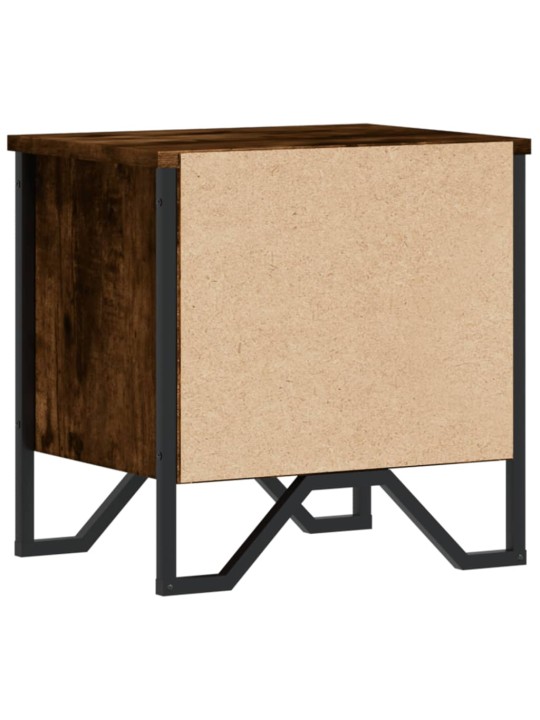 Noční stolky kouřový dub 2 ks 40 x 30 x 40 cm kompozitní dřevo