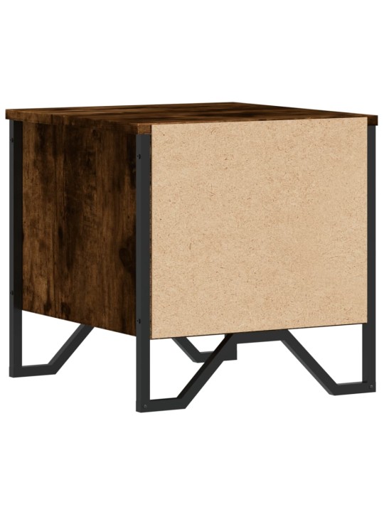 Noční stolky 2 ks kouřový dub 40 x 41 x 40 cm kompozitní dřevo