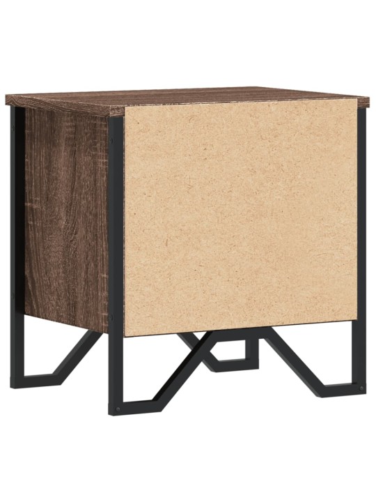 Noční stolky 2 ks hnědý dub 40 x 30 x 40 cm kompozitní dřevo