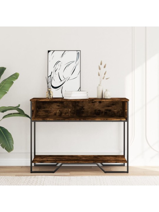 Konzolový stolek kouřový dub 100x35x74,5 cm kompozitní dřevo