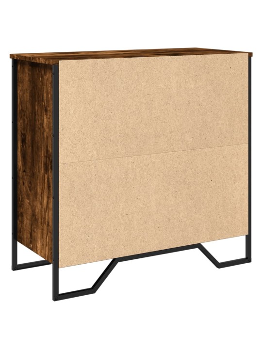 Příborník kouřový dub 78 x 35,5 x 74,5 cm kompozitní dřevo