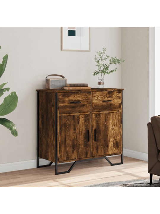 Příborník kouřový dub 79,5 x 35,5 x 74,5 cm kompozitní dřevo