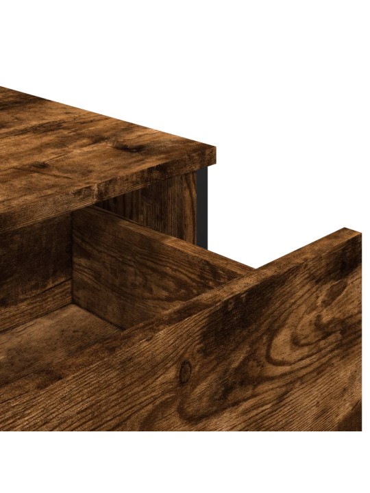 Příborník kouřový dub 79,5 x 35,5 x 74,5 cm kompozitní dřevo