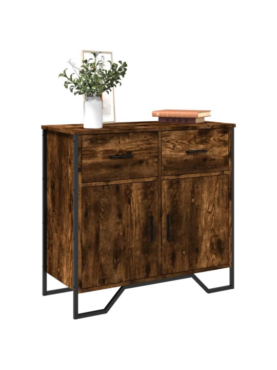Příborník kouřový dub 79,5 x 35,5 x 74,5 cm kompozitní dřevo