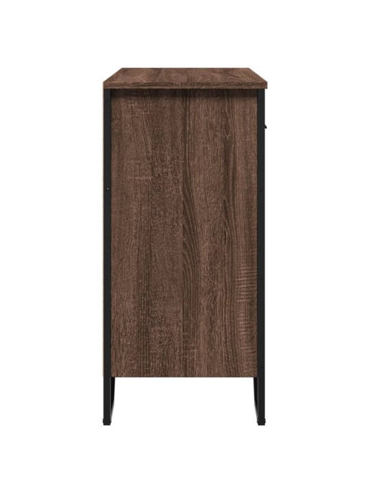 Příborník hnědý dub 79,5 x 35,5 x 74,5 cm kompozitní dřevo