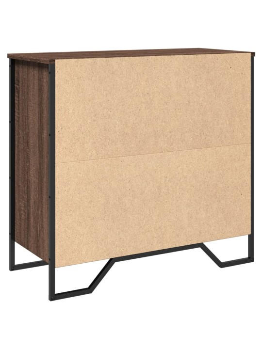 Příborník hnědý dub 79,5 x 35,5 x 74,5 cm kompozitní dřevo