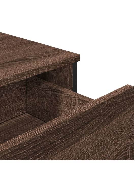 Příborník hnědý dub 79,5 x 35,5 x 74,5 cm kompozitní dřevo