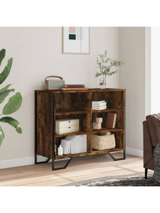 Příborník kouřový dub 91 x 35,5 x 74,5 cm kompozitní dřevo