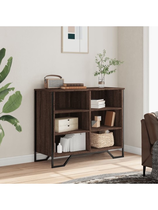 Příborník hnědý dub 91 x 35,5 x 74,5 cm kompozitní dřevo