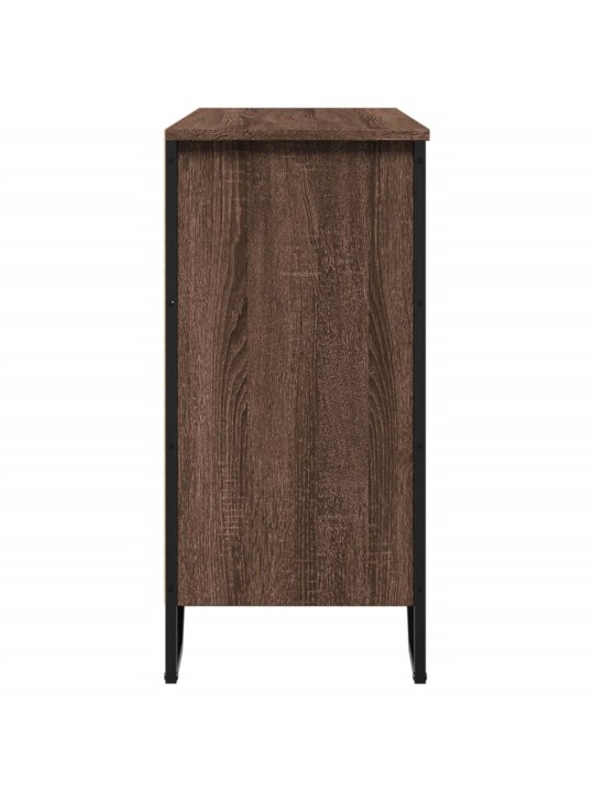Příborník hnědý dub 91 x 35,5 x 74,5 cm kompozitní dřevo
