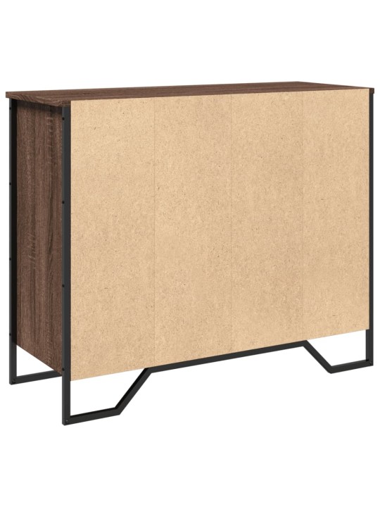 Příborník hnědý dub 91 x 35,5 x 74,5 cm kompozitní dřevo