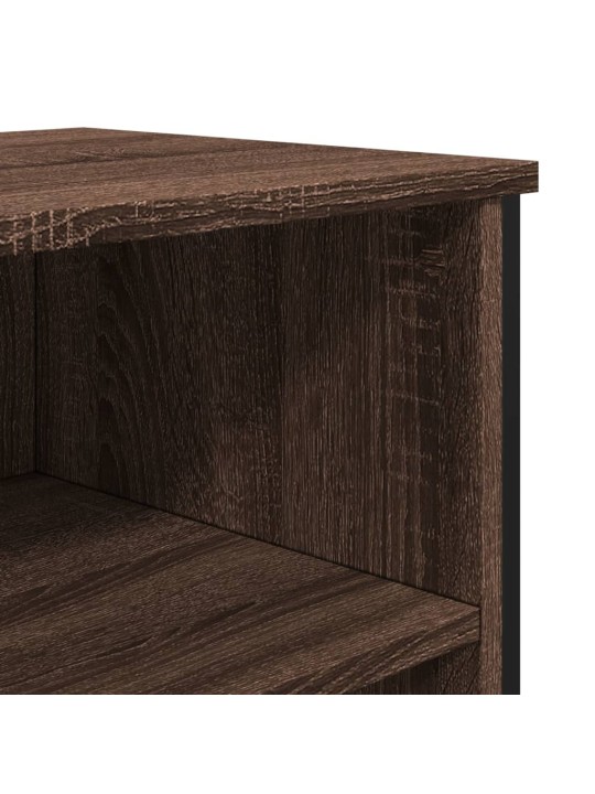 Příborník hnědý dub 91 x 35,5 x 74,5 cm kompozitní dřevo