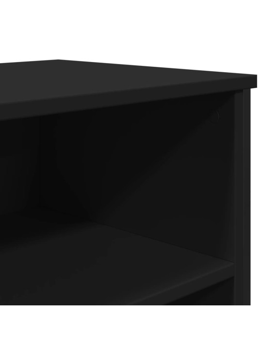 Příborník černý 101 x 35,5 x 74,5 cm kompozitní dřevo