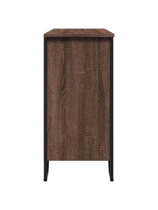 Příborník hnědý dub 101 x 35,5 x 74,5 cm kompozitní dřevo