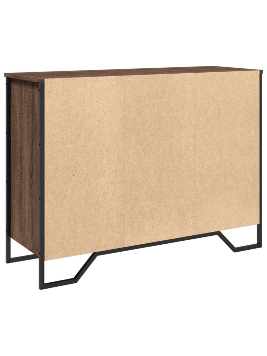 Příborník hnědý dub 101 x 35,5 x 74,5 cm kompozitní dřevo