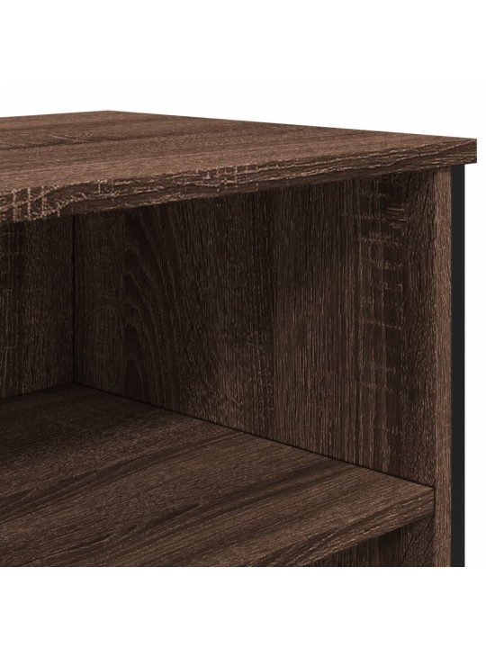 Příborník hnědý dub 101 x 35,5 x 74,5 cm kompozitní dřevo