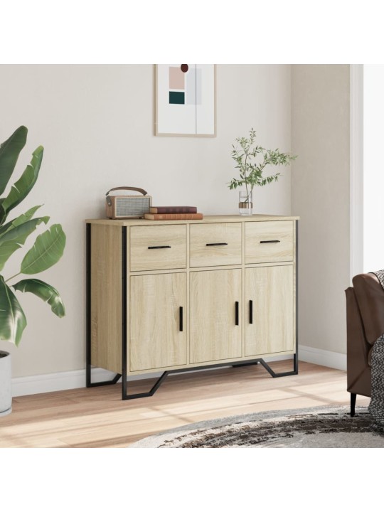 Příborník dub sonoma 97 x 32,5 x 74,5 cm kompozitní dřevo
