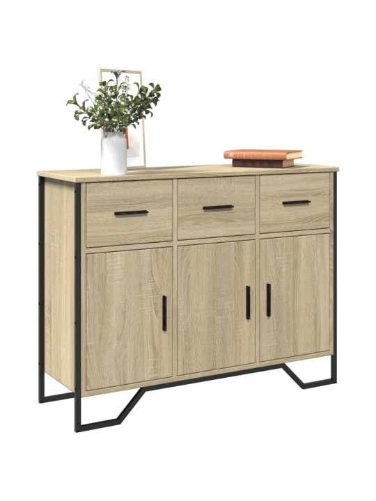 Příborník dub sonoma 97 x 32,5 x 74,5 cm kompozitní dřevo