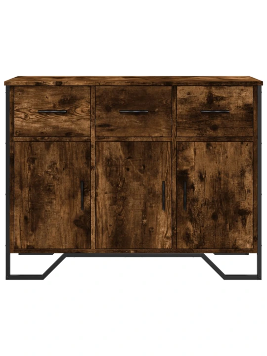 Příborník kouřový dub 97 x 32,5 x 74,5 cm kompozitní dřevo