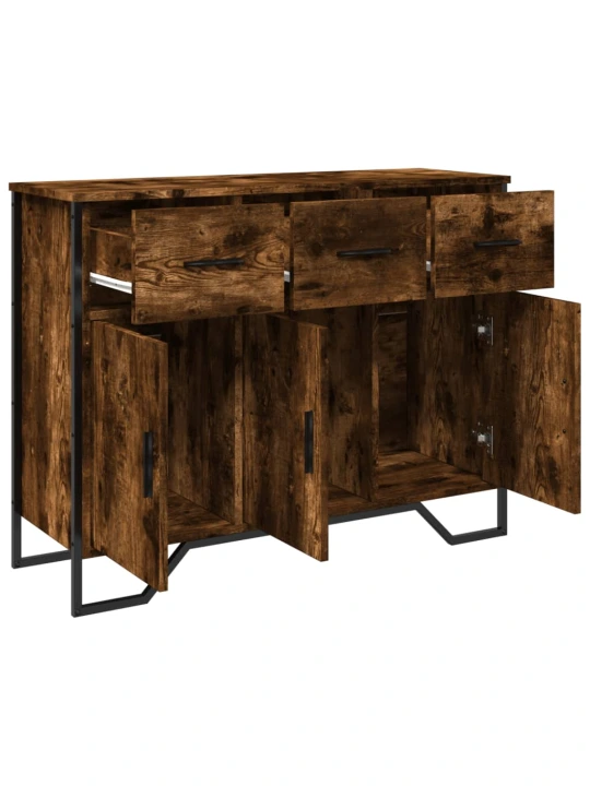 Příborník kouřový dub 97 x 32,5 x 74,5 cm kompozitní dřevo