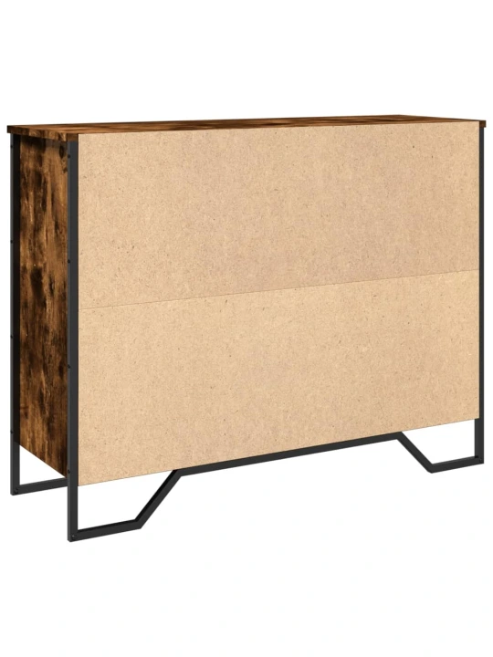 Příborník kouřový dub 97 x 32,5 x 74,5 cm kompozitní dřevo