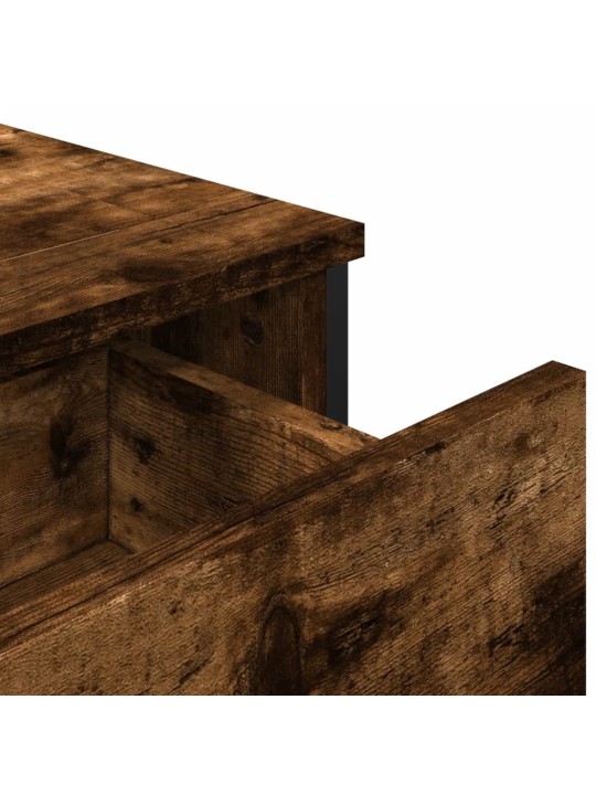 Příborník kouřový dub 97 x 32,5 x 74,5 cm kompozitní dřevo