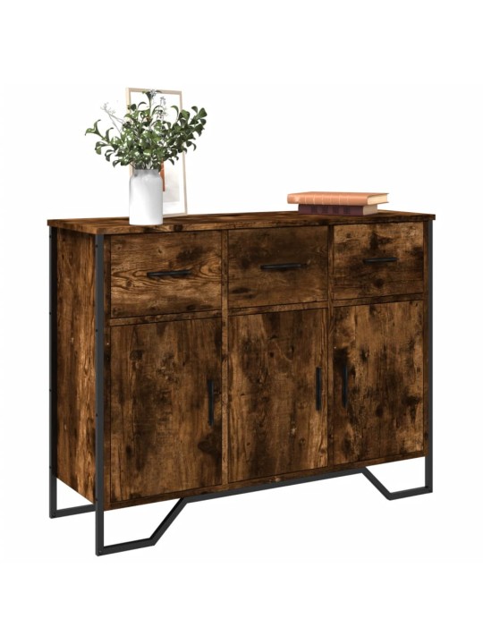 Příborník kouřový dub 97 x 32,5 x 74,5 cm kompozitní dřevo