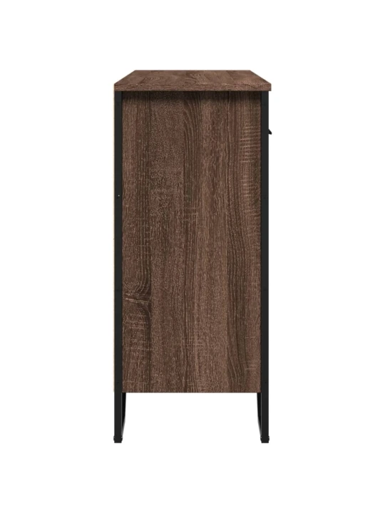 Příborník hnědý dub 97 x 32,5 x 74,5 cm kompozitní dřevo