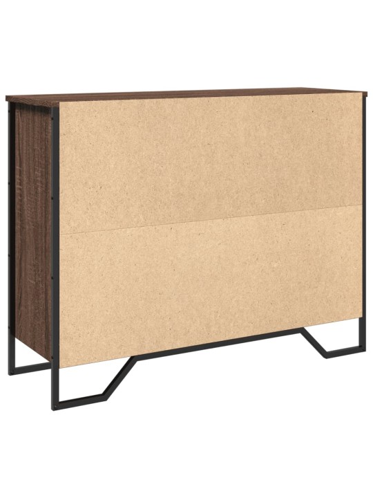 Příborník hnědý dub 97 x 32,5 x 74,5 cm kompozitní dřevo