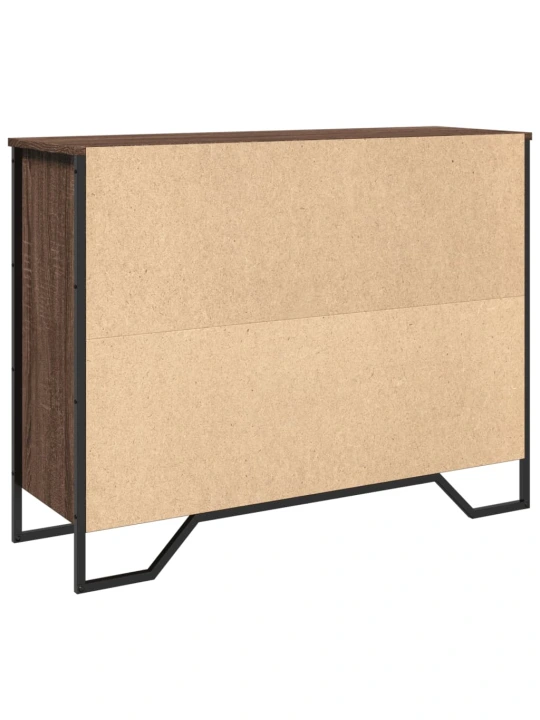 Příborník hnědý dub 97 x 32,5 x 74,5 cm kompozitní dřevo
