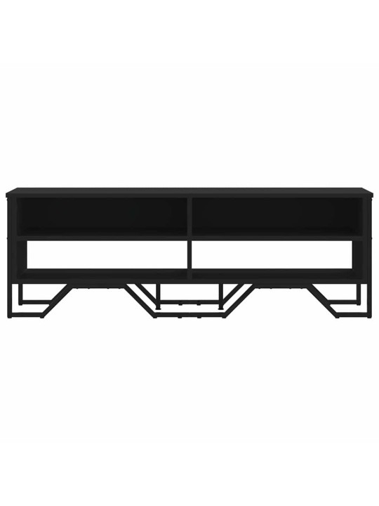 TV skříňka černá 122 x 34 x 41 cm kompozitní dřevo