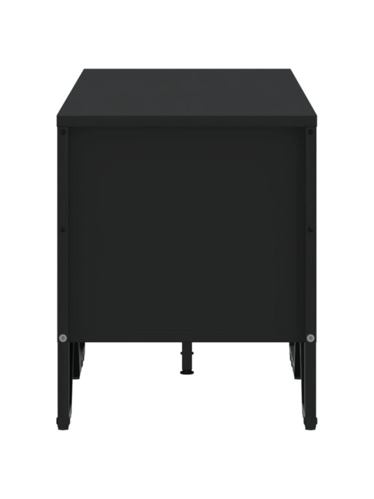 TV skříňka černá 122 x 34 x 41 cm kompozitní dřevo