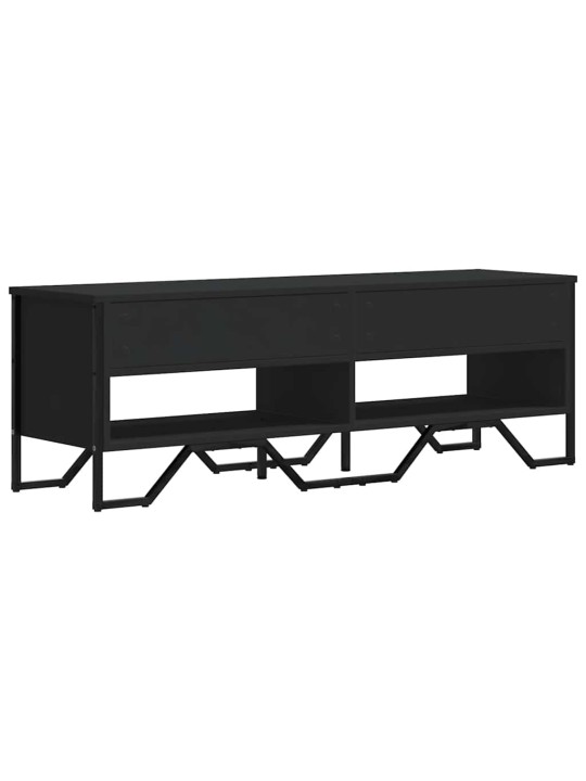TV skříňka černá 122 x 34 x 41 cm kompozitní dřevo