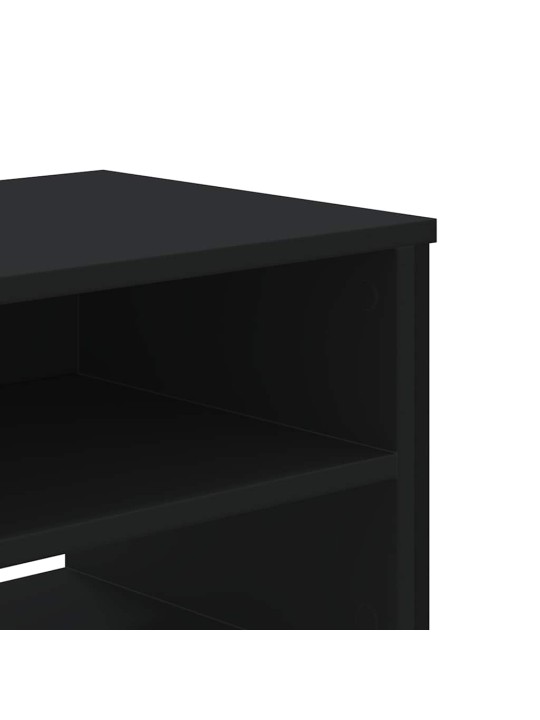 TV skříňka černá 122 x 34 x 41 cm kompozitní dřevo