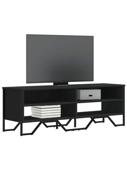 TV skříňka černá 122 x 34 x 41 cm kompozitní dřevo