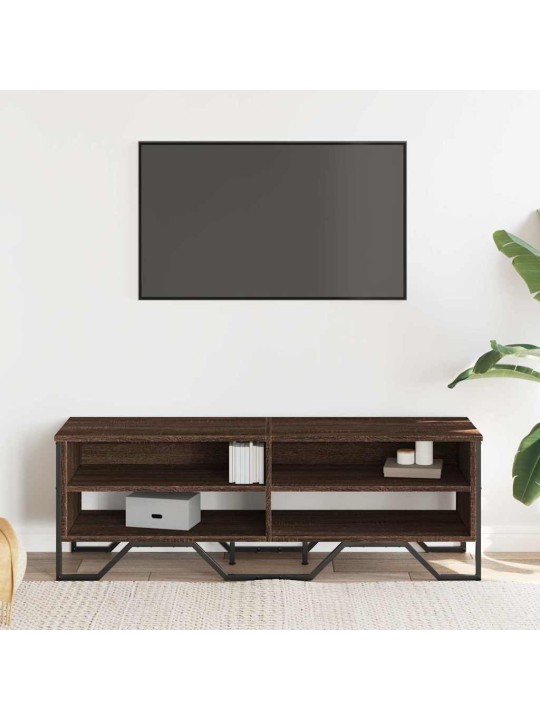 TV skříňka hnědý dub 122 x 34 x 41 cm kompozitní dřevo