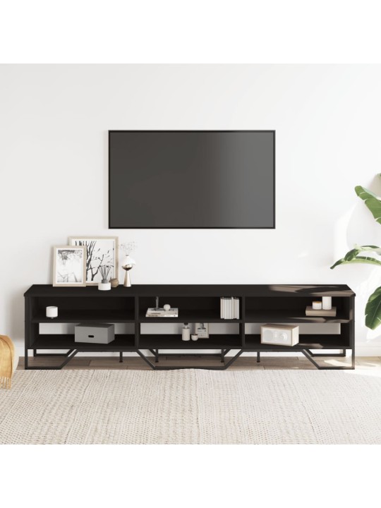 TV skříňka černá 180 x 34 x 41 cm kompozitní dřevo