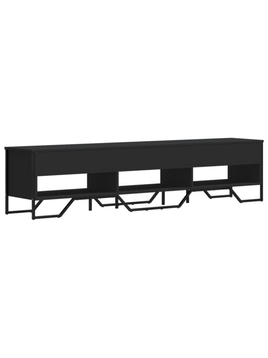 TV skříňka černá 180 x 34 x 41 cm kompozitní dřevo