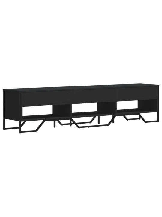 TV skříňka černá 180 x 34 x 41 cm kompozitní dřevo