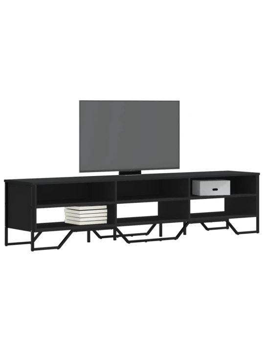 TV skříňka černá 180 x 34 x 41 cm kompozitní dřevo