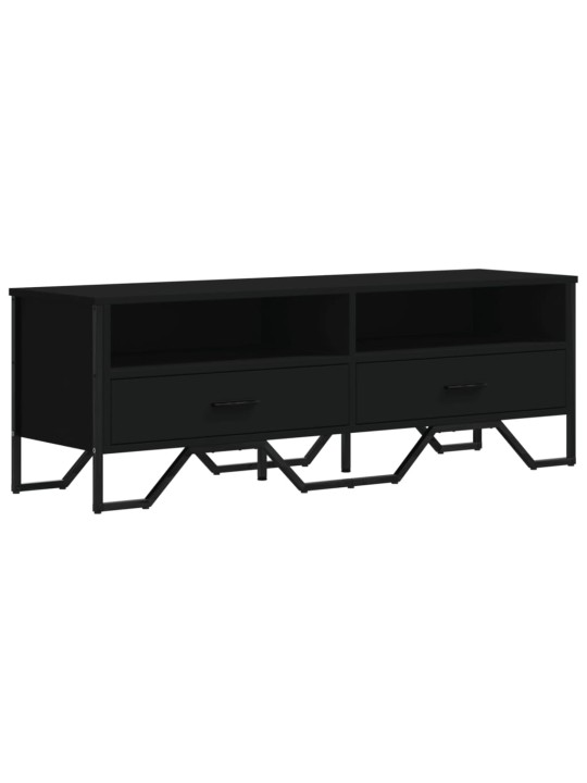 TV skříňka černá 122 x 34 x 41 cm kompozitní dřevo