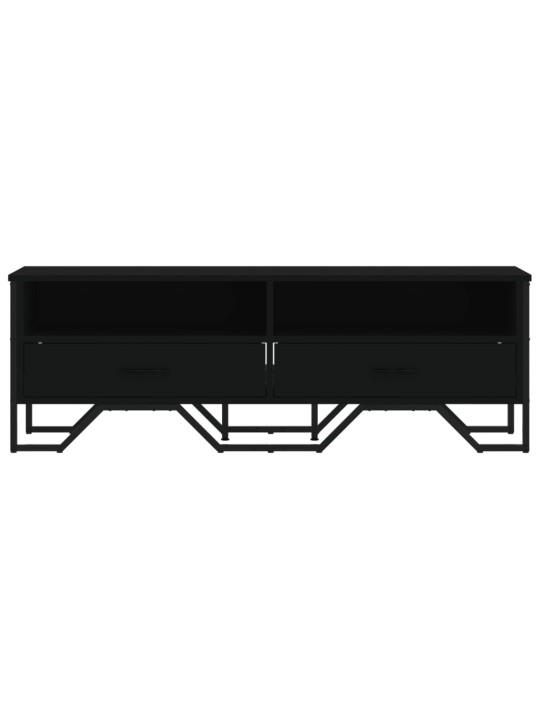 TV skříňka černá 122 x 34 x 41 cm kompozitní dřevo