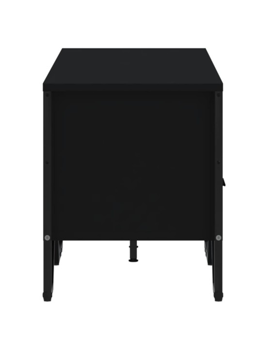 TV skříňka černá 122 x 34 x 41 cm kompozitní dřevo